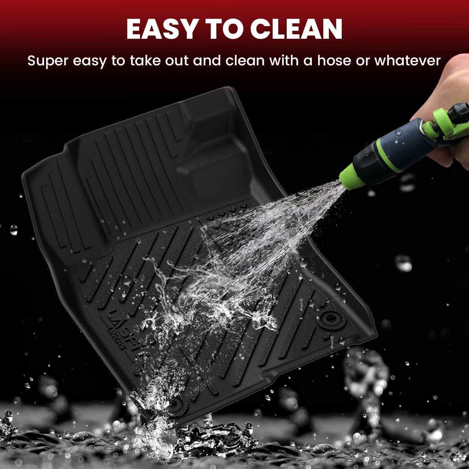 imageLASFIT Cargo Mat with Backrest Mat for Honda CRV 2026 2025 2024 2023 Include Hybrid Models All Weather Custom Fit TPE Trunk Mat Trunk Liner Cargo Liner with Seatback Mat in Upper Position Black2For Honda Civic Sedan  20222026  Full Set Rear Seats With or Without USB Ports