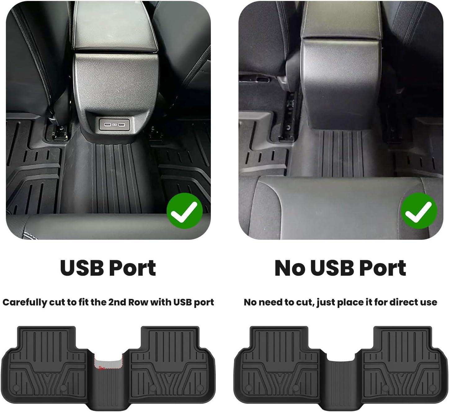 imageLASFIT Cargo Mat with Backrest Mat for Honda CRV 2026 2025 2024 2023 Include Hybrid Models All Weather Custom Fit TPE Trunk Mat Trunk Liner Cargo Liner with Seatback Mat in Upper Position Black2For Honda Civic Sedan  20222026  Full Set Rear Seats With or Without USB Ports