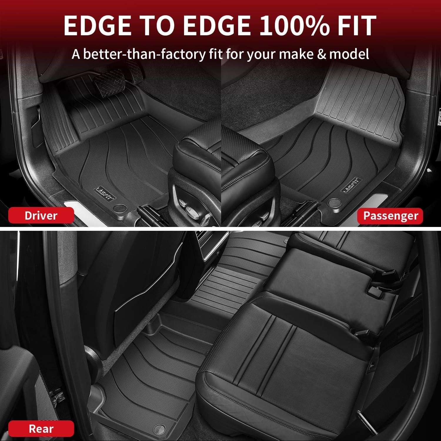 imageLASFIT Floor Mats ampamp Cargo Mat for Acura RDX 20192026 All Weather Floor Liner TPE Custom Fit 1st ampamp 2nd Row Rubber Car Mats and Cargo Liner for Acura RDX Automotive Accessories Black Tasteless20192026  For Porsche Cayenne  Floor Mats