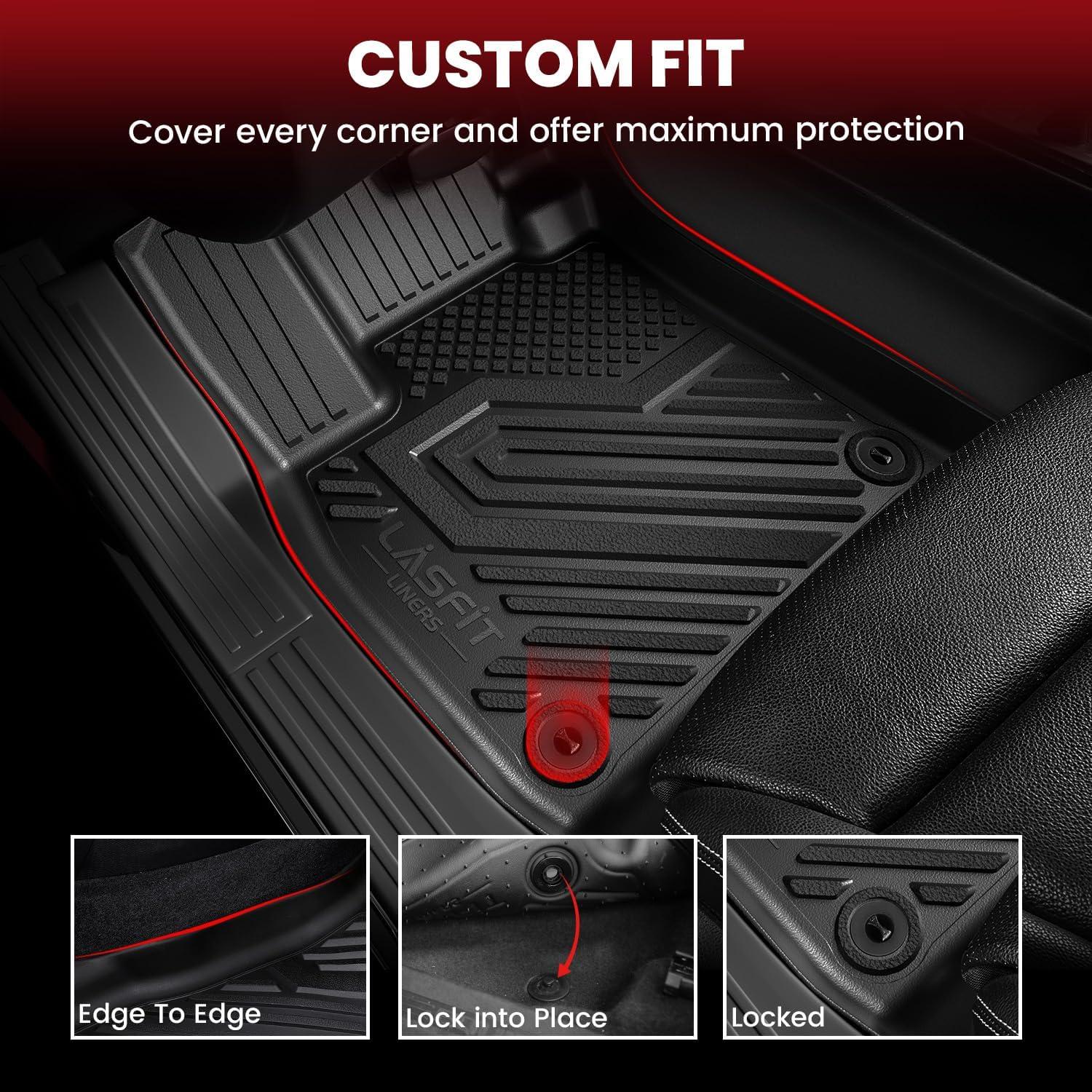 imageLASFIT Floor Mats ampamp Cargo Mat for Acura RDX 20192026 All Weather Floor Liner TPE Custom Fit 1st ampamp 2nd Row Rubber Car Mats and Cargo Liner for Acura RDX Automotive Accessories Black Tasteless20162026  For Volvo XC90  1st  2nd  3rd Row  Cargo  Backrest