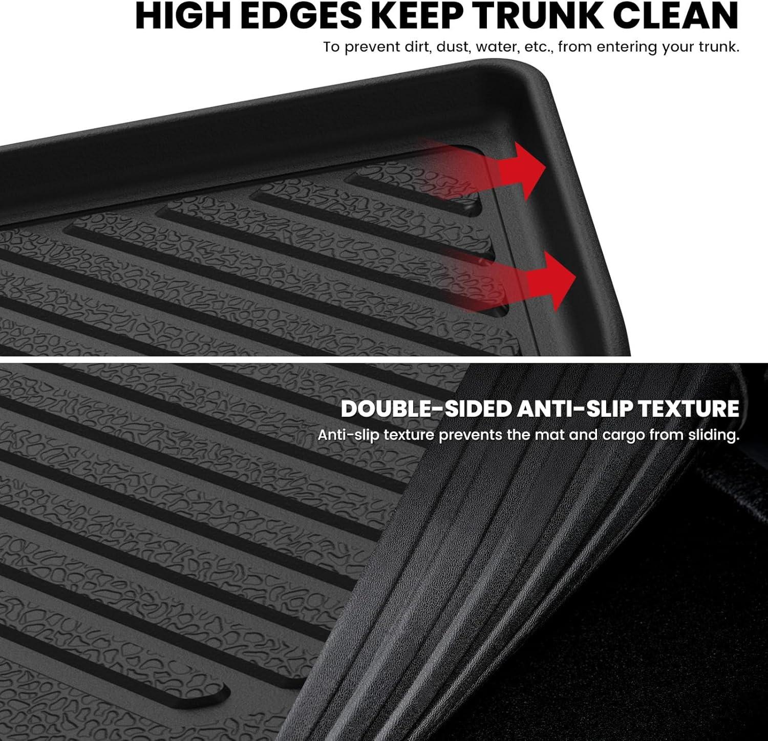 imageLASFIT Floor Mats ampamp Cargo Mat for Honda HRV 20162022 AWD Model All Weather TPE Custom Fit HRV Floor Liner Accessories 1st ampamp 2nd Row ampamp Trunk Mat Full Set Black Not for FWD2For Honda CRV  20232026  Cargo Mat Lower Position