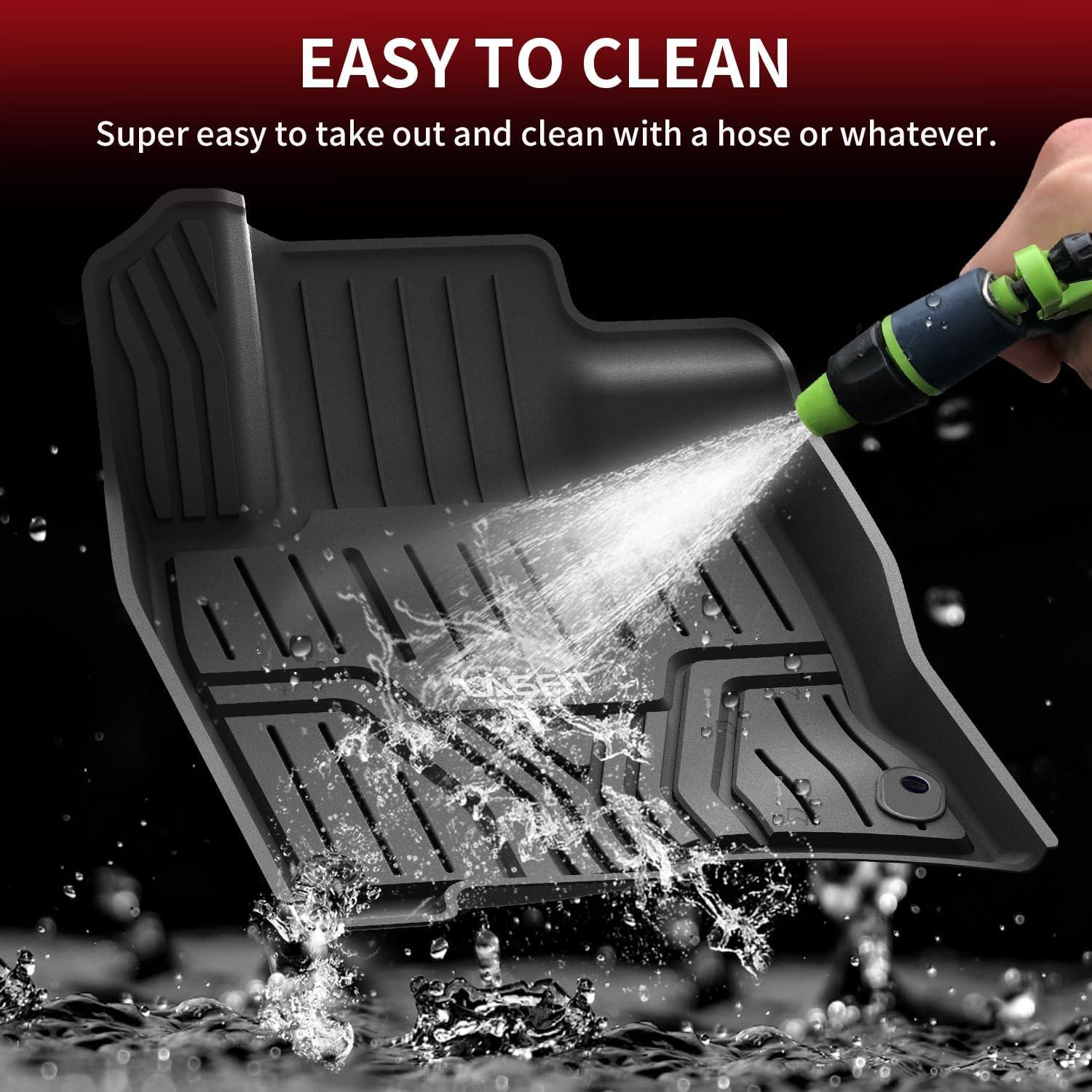 imageLASFIT Floor Mats ampamp Cargo Mat for Honda HRV 20162022 AWD Model All Weather TPE Custom Fit HRV Floor Liner Accessories 1st ampamp 2nd Row ampamp Trunk Mat Full Set Black Not for FWD2For Honda Civic  20162021  1st  2nd Row