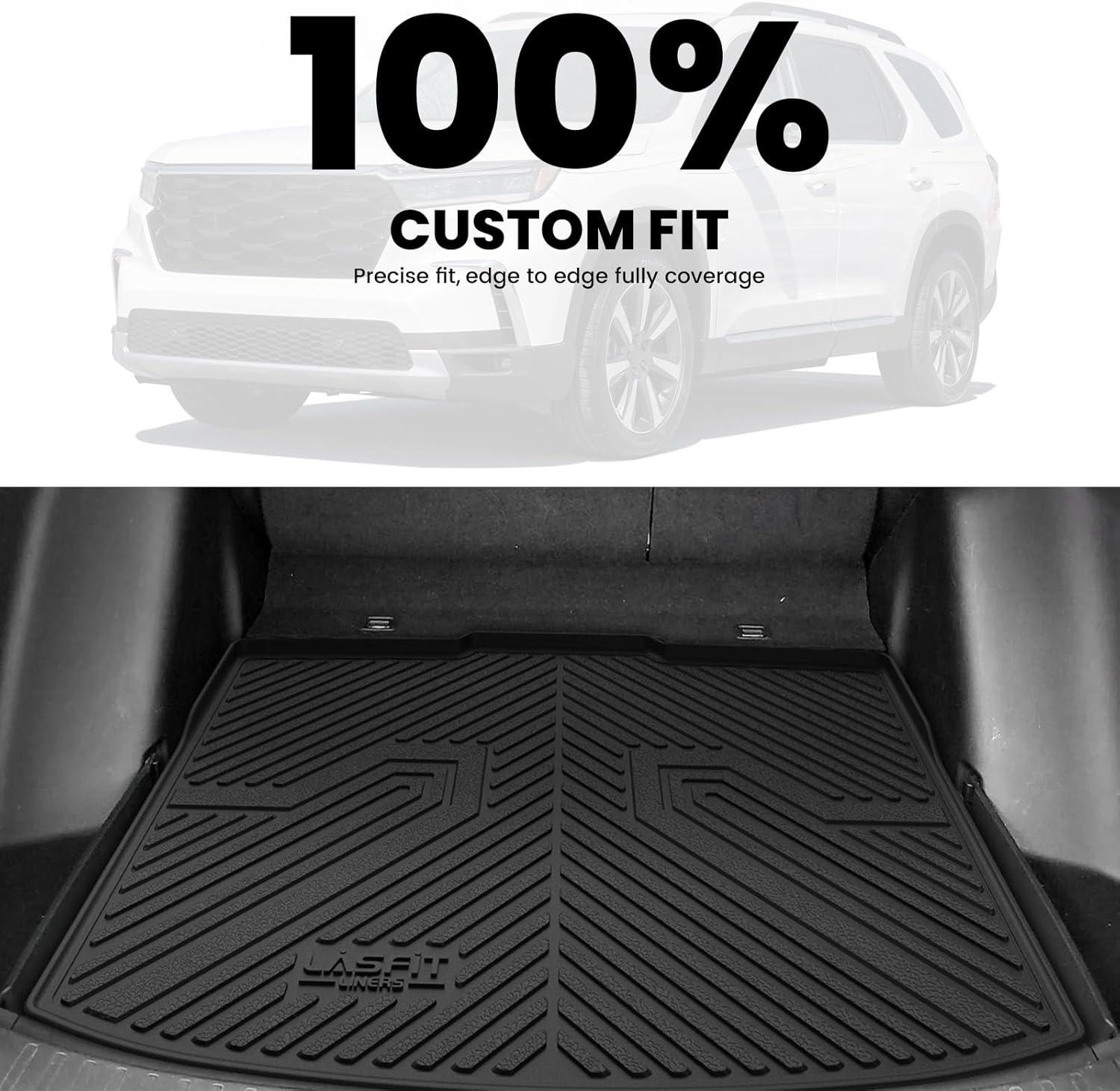 imageLASFIT Floor Mats ampamp Cargo Mat for Honda HRV 20162022 AWD Model All Weather TPE Custom Fit HRV Floor Liner Accessories 1st ampamp 2nd Row ampamp Trunk Mat Full Set Black Not for FWD2For Honda CRV  20232026  Cargo Mat Lower Position