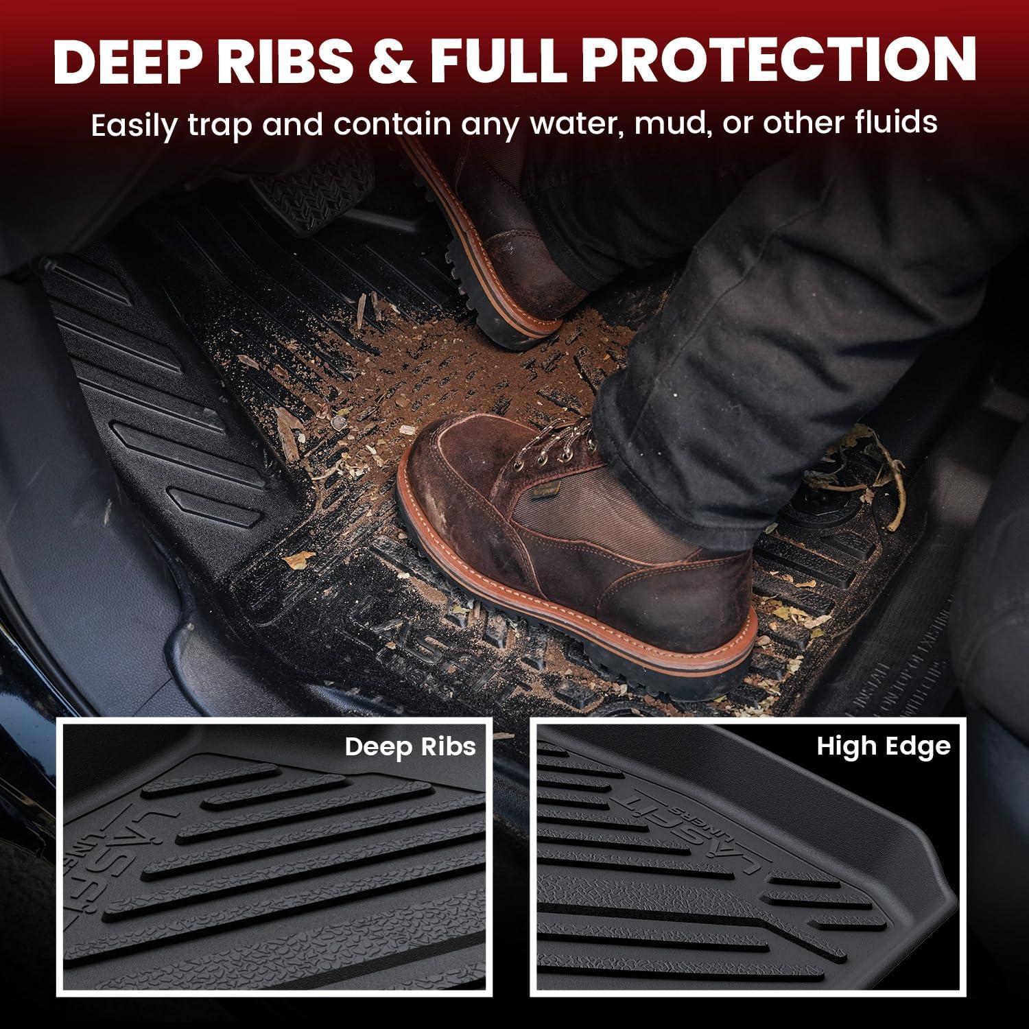 imageLASFIT Floor Mats ampamp Cargo Mat for Honda HRV 20162022 AWD Model All Weather TPE Custom Fit HRV Floor Liner Accessories 1st ampamp 2nd Row ampamp Trunk Mat Full Set Black Not for FWD3For Honda Accord  20182022  Full Set