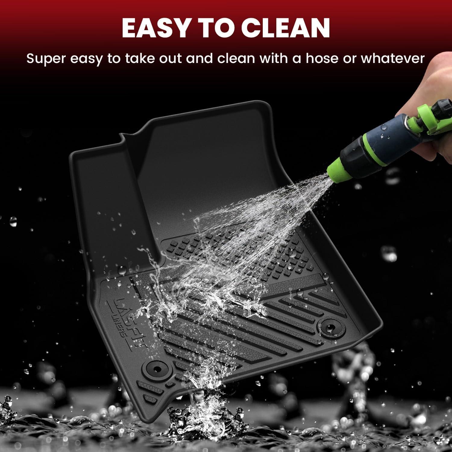 imageLASFIT Floor Mats for Chevrolet Chevy SuburbanGMC Yukon XL ampamp Yukon XL DenaliCadillac Escalade ESV 20212026 ampamp 7 Seats Not Fit 8 Seats All Weather TPE Custom Fit Floor Mats for Cars 3 RowsFit for Chevy Traverse 3 Row 20182024