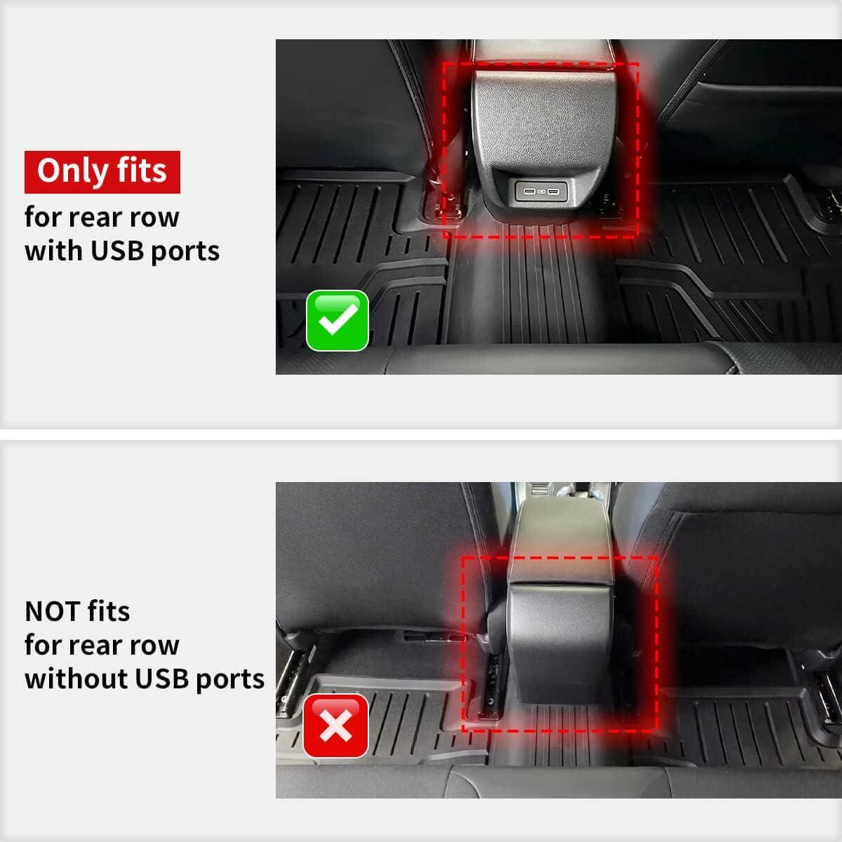 imageLASFIT Floor Mats for Honda Passport 2026 All Weather TPE Custom Fit Passport Floor Liner Accessories 1st ampamp 2nd Row Black1For Honda Civic  20222026  1st  2nd Row Rear Seats with USB Port