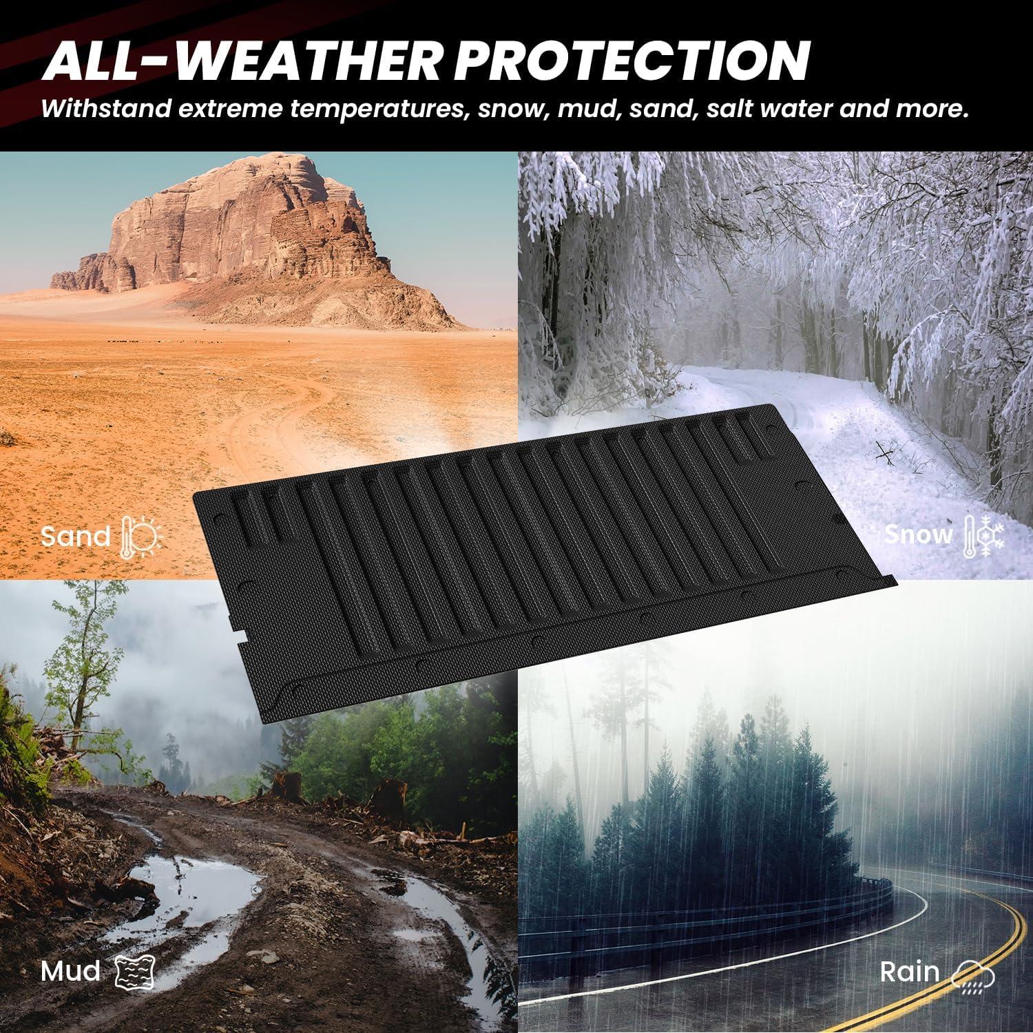 imageLASFIT Truck Bed Mat 20072018 Only Fit 58 FT Bed Not Fit 65FT81FT Bed for Chevrolet SilveradoGMC Sierra 1500 All Weather TPE Custom Fit Bed Liner 2007 New Body Only 1PC Black4 For Toyota Tacoma  20242026  Tailgate Mat