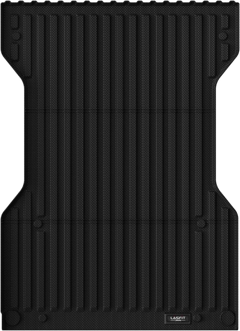 imageLASFIT Truck Bed Mat 20072018 Only Fit 58 FT Bed Not Fit 65FT81FT Bed for Chevrolet SilveradoGMC Sierra 1500 All Weather TPE Custom Fit Bed Liner 2007 New Body Only 1PC Black4 For Toyota Tacoma  20052023  6FT Bed Mat