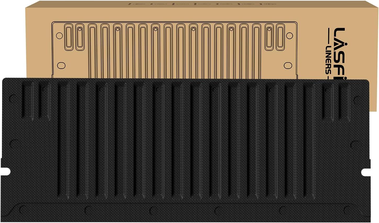 imageLASFIT Truck Bed Mat 20072018 Only Fit 58 FT Bed Not Fit 65FT81FT Bed for Chevrolet SilveradoGMC Sierra 1500 All Weather TPE Custom Fit Bed Liner 2007 New Body Only 1PC Black4 For Toyota Tacoma  20242026  Tailgate Mat