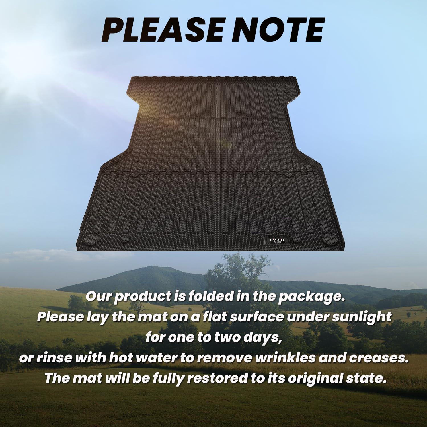 imageLASFIT Truck Bed Mat 20072018 Only Fit 58 FT Bed Not Fit 65FT81FT Bed for Chevrolet SilveradoGMC Sierra 1500 All Weather TPE Custom Fit Bed Liner 2007 New Body Only 1PC Black4 For Toyota Tacoma  20052023  6FT Bed Mat