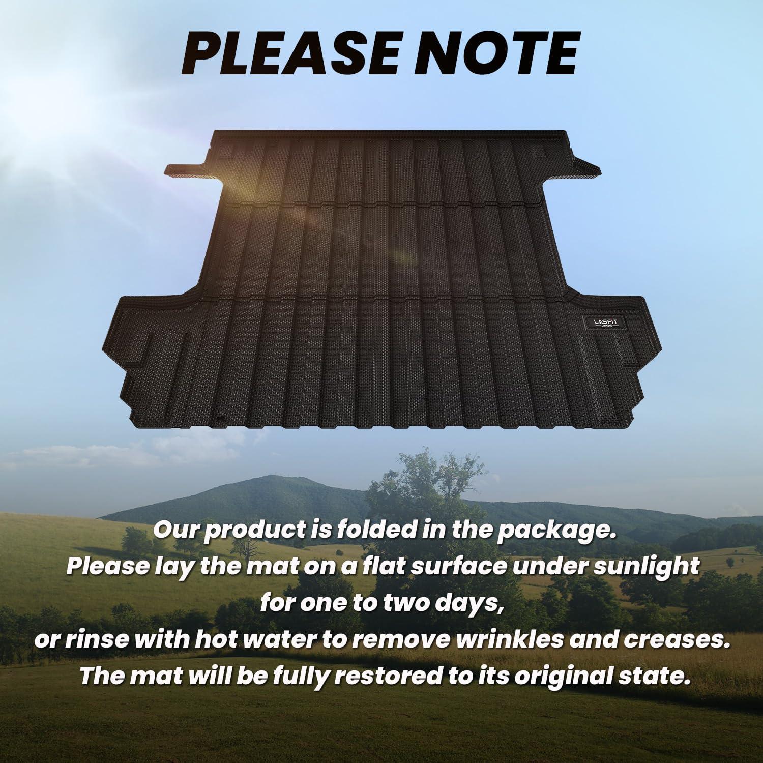 imageLASFIT Truck Bed Mat 20072018 Only Fit 58 FT Bed Not Fit 65FT81FT Bed for Chevrolet SilveradoGMC Sierra 1500 All Weather TPE Custom Fit Bed Liner 2007 New Body Only 1PC Black2 For SilveradoSierra 1500  20192026  58FT