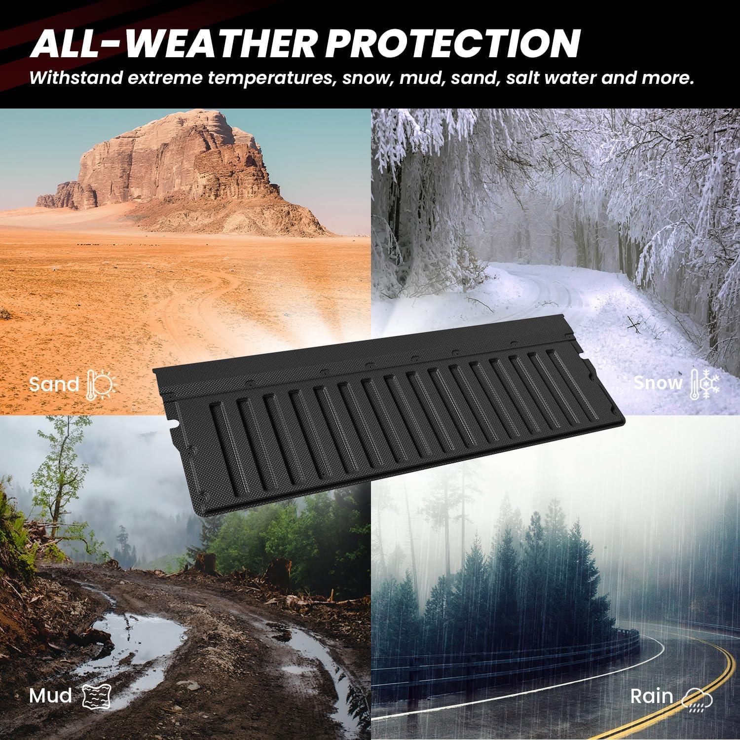 imageLASFIT Truck Bed Mat 20072018 Only Fit 58 FT Bed Not Fit 65FT81FT Bed for Chevrolet SilveradoGMC Sierra 1500 All Weather TPE Custom Fit Bed Liner 2007 New Body Only 1PC Black4 For Toyota Tacoma  20052023  Tailgate Mat