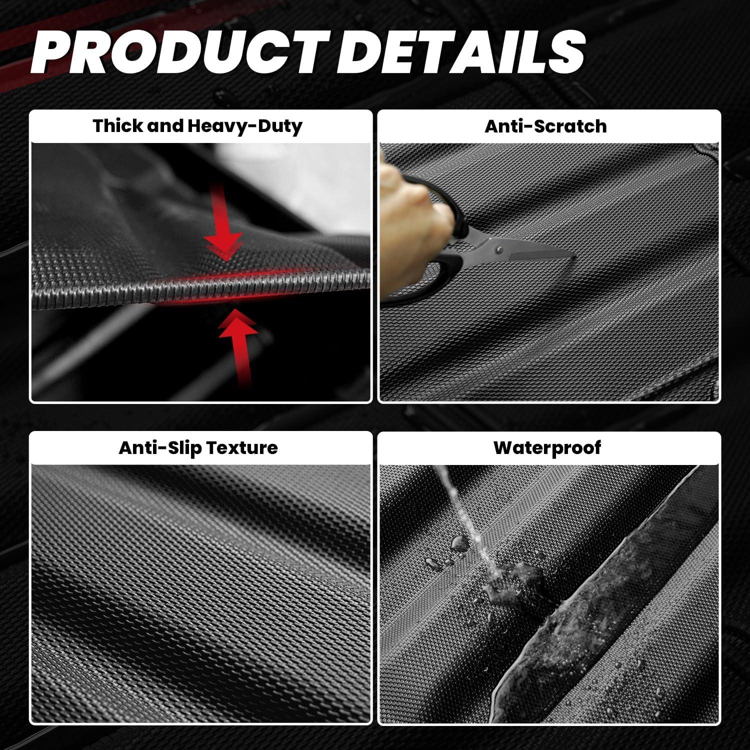 imageLASFIT Truck Bed Mat 20072018 Only Fit 58 FT Bed Not Fit 65FT81FT Bed for Chevrolet SilveradoGMC Sierra 1500 All Weather TPE Custom Fit Bed Liner 2007 New Body Only 1PC Black4 For Toyota Tacoma  20052023  6FT Bed Mat