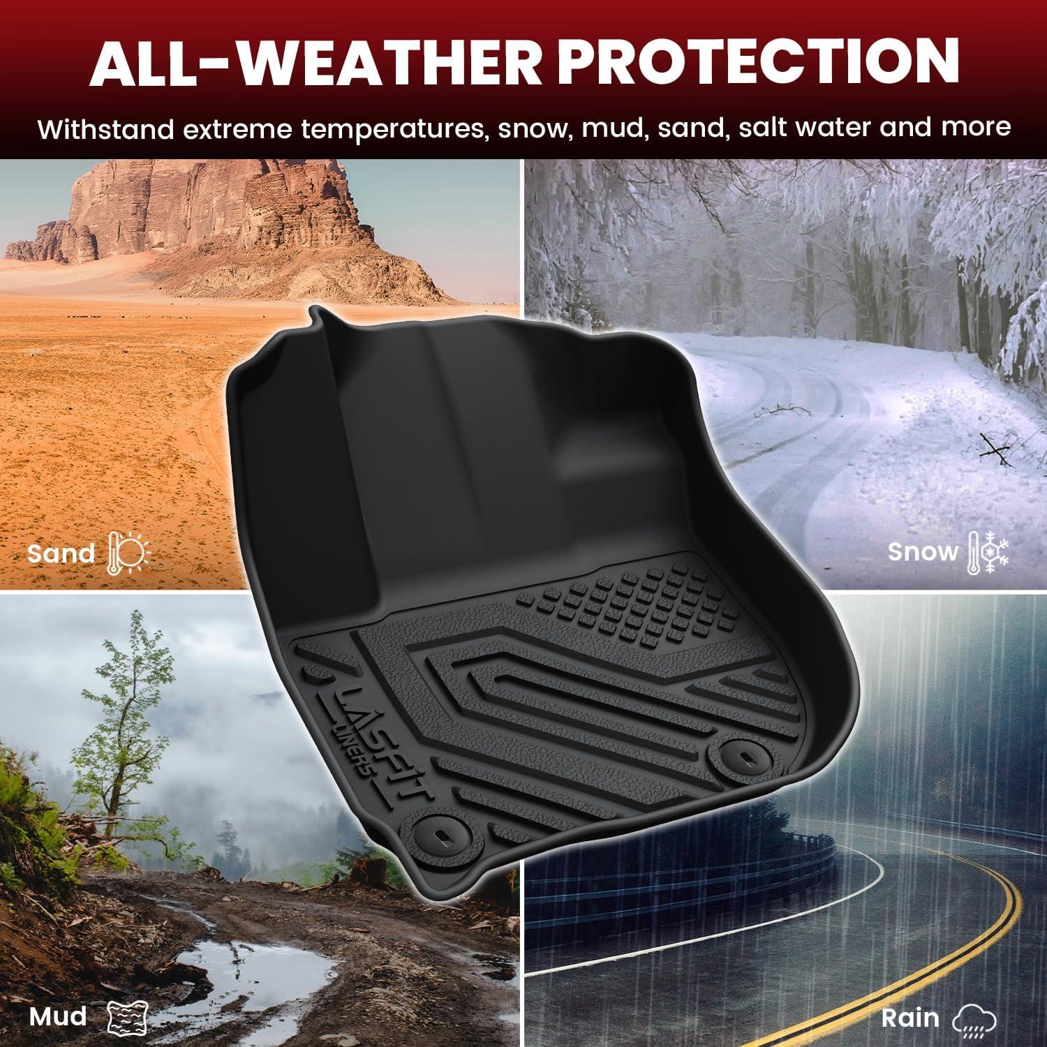 imageLASFIT Trunk Mat for Honda Accord 2013 2014 2015 2016 2017 Sedan Only All Weather Custom Fit TPE Cargo Mat Trunk Tray Cargo Tray Black Not for Coupe ampamp Hybrid6For Honda HRV FWD  20162022  Full Set