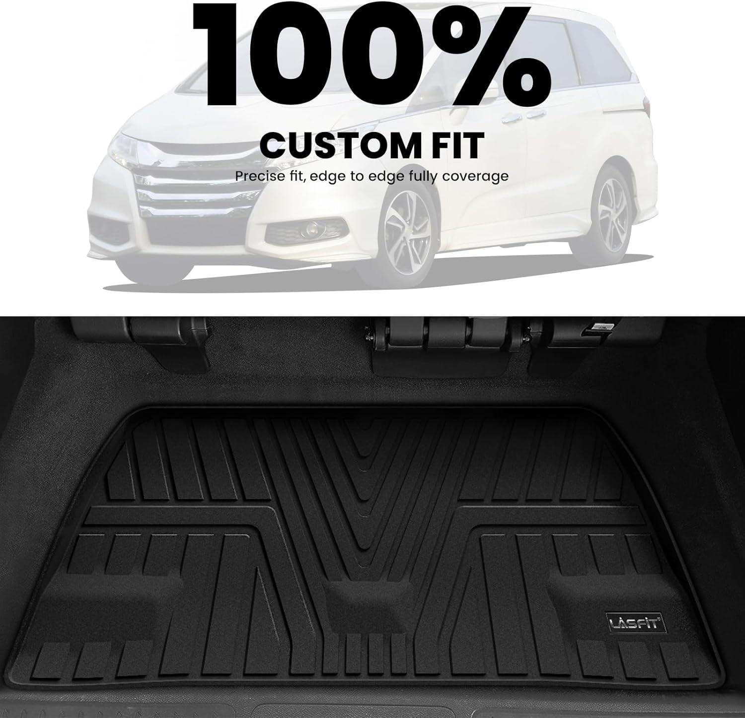 imageLASFIT Trunk Mat for Honda Accord 2013 2014 2015 2016 2017 Sedan Only All Weather Custom Fit TPE Cargo Mat Trunk Tray Cargo Tray Black Not for Coupe ampamp Hybrid7For Honda Odyssey 20182026  Trunk Mat