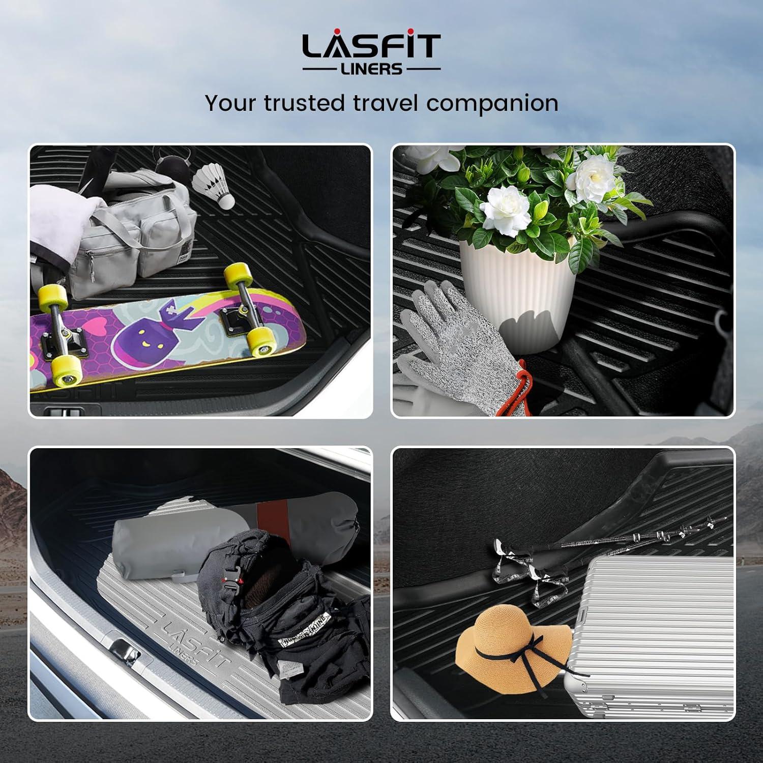 imageLASFIT Trunk Mat for Honda Accord 2013 2014 2015 2016 2017 Sedan Only All Weather Custom Fit TPE Cargo Mat Trunk Tray Cargo Tray Black Not for Coupe ampamp Hybrid5For Honda Accord  20132017  Trunk Mat