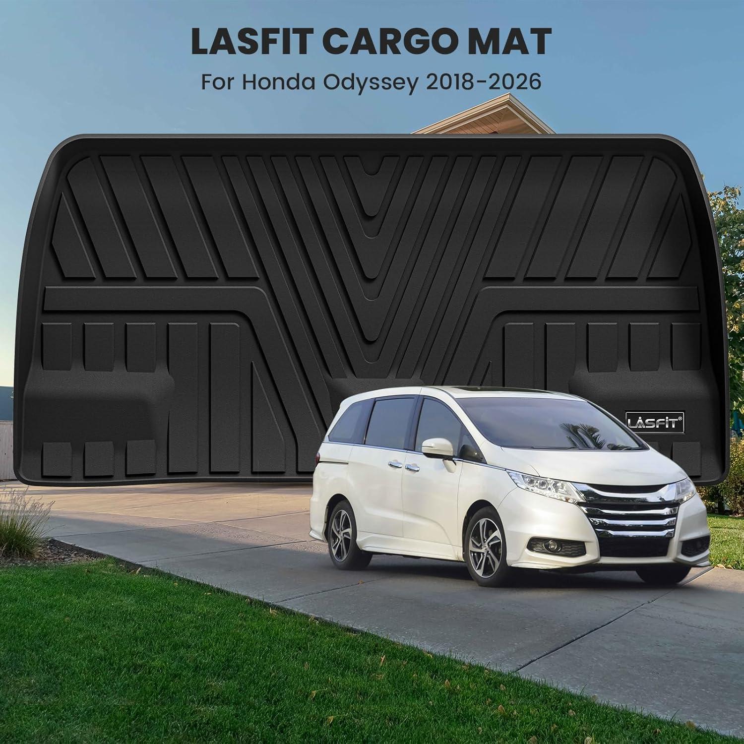 imageLASFIT Trunk Mat for Honda Accord 2013 2014 2015 2016 2017 Sedan Only All Weather Custom Fit TPE Cargo Mat Trunk Tray Cargo Tray Black Not for Coupe ampamp Hybrid7For Honda Odyssey 20182026  Trunk Mat