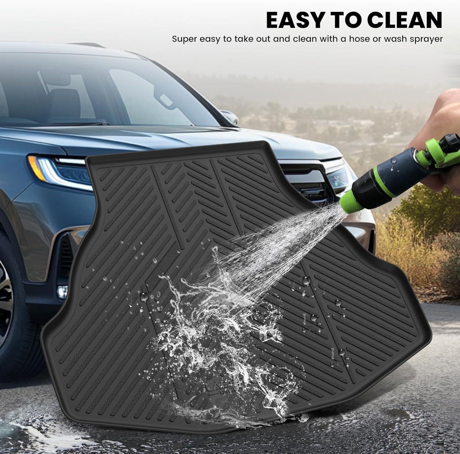 imageLASFIT Trunk Mat for Honda Accord 2013 2014 2015 2016 2017 Sedan Only All Weather Custom Fit TPE Cargo Mat Trunk Tray Cargo Tray Black Not for Coupe ampamp Hybrid5For Honda Accord  20132017  Trunk Mat