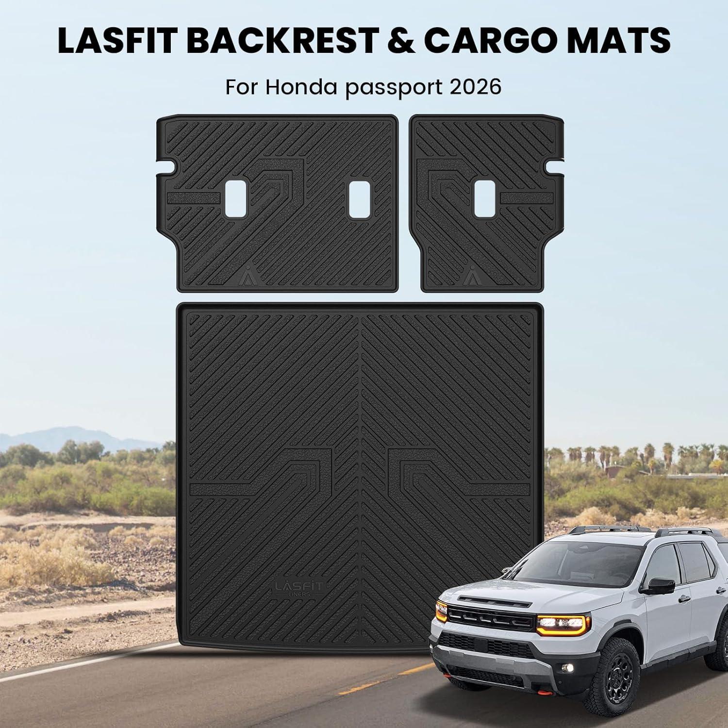 imageLASFIT Trunk Mat for Honda Accord 2013 2014 2015 2016 2017 Sedan Only All Weather Custom Fit TPE Cargo Mat Trunk Tray Cargo Tray Black Not for Coupe ampamp Hybrid3For Honda Passport  2026  Cargo Mat