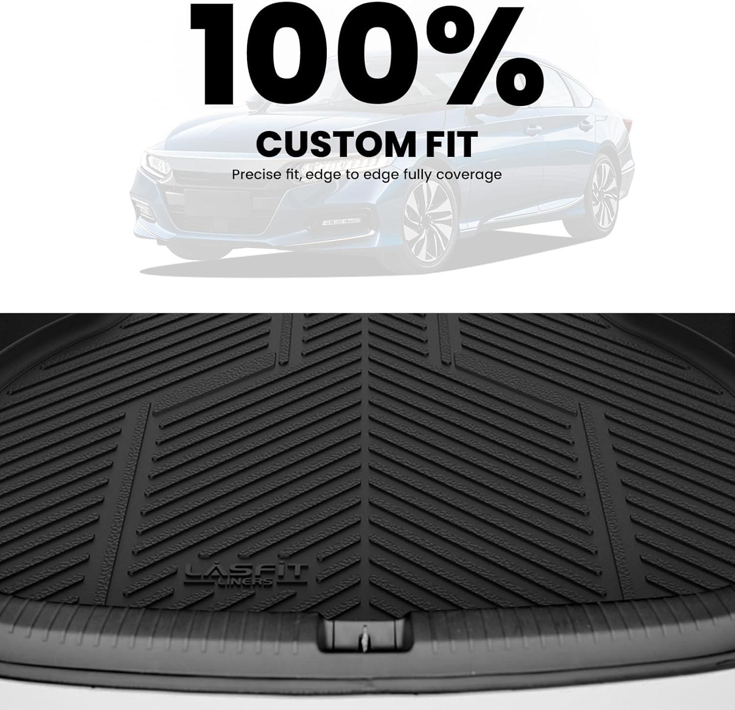 imageLASFIT Trunk Mat for Honda Accord 2013 2014 2015 2016 2017 Sedan Only All Weather Custom Fit TPE Cargo Mat Trunk Tray Cargo Tray Black Not for Coupe ampamp Hybrid5For Honda Accord  20132017  Trunk Mat