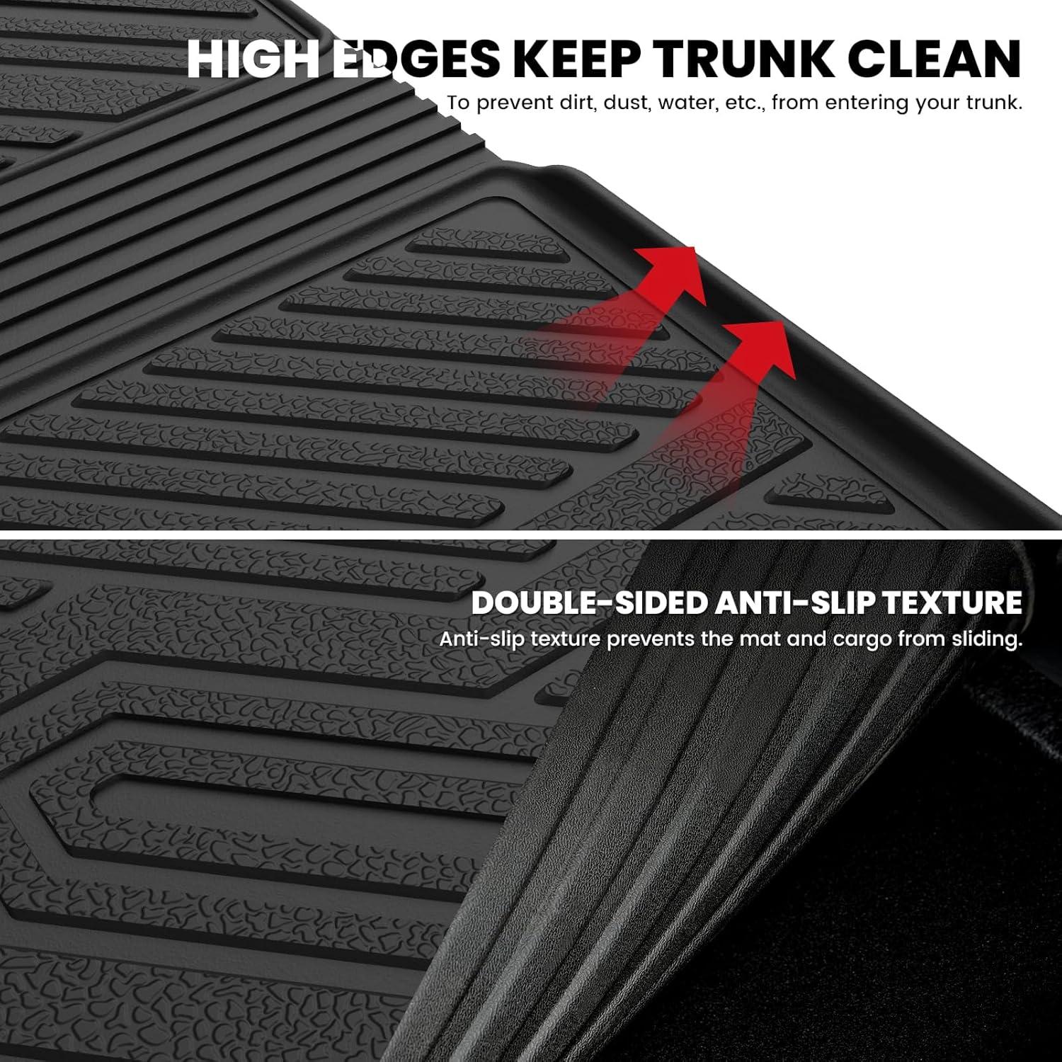 imageLASFIT Trunk Mat for Honda Accord 2013 2014 2015 2016 2017 Sedan Only All Weather Custom Fit TPE Cargo Mat Trunk Tray Cargo Tray Black Not for Coupe ampamp Hybrid4For Honda Pilot  20162025  Trunk Mat