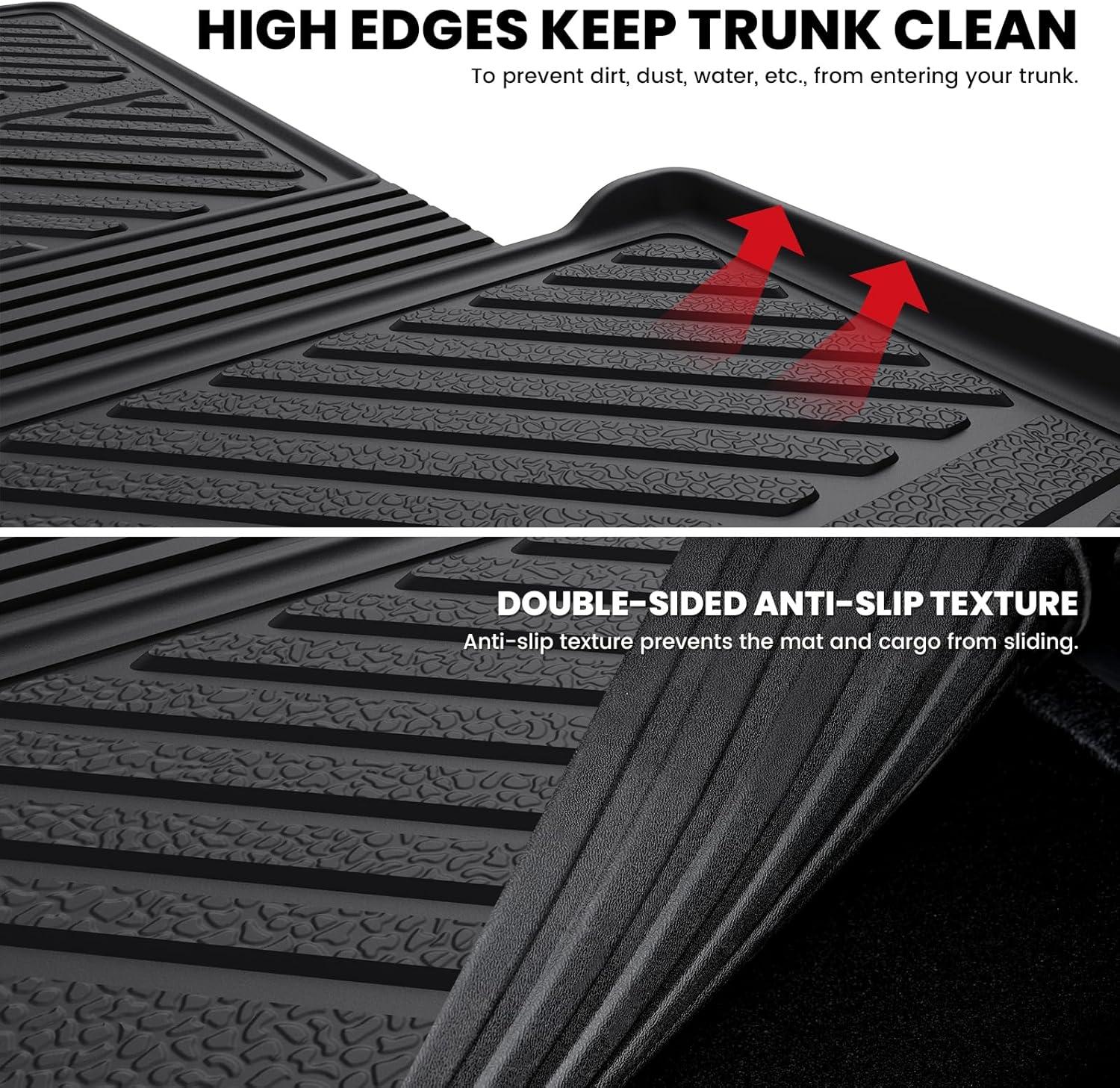 imageLASFIT Trunk ampamp Backrest Mat for Ford Explorer 20202025 2026 Custom Fit All Weather Protector TPE OnePiece Design Easy Installation Trunk with Seatback Mat 1pc Black3 Explorer 67 Seats 2025  CargoSeatback