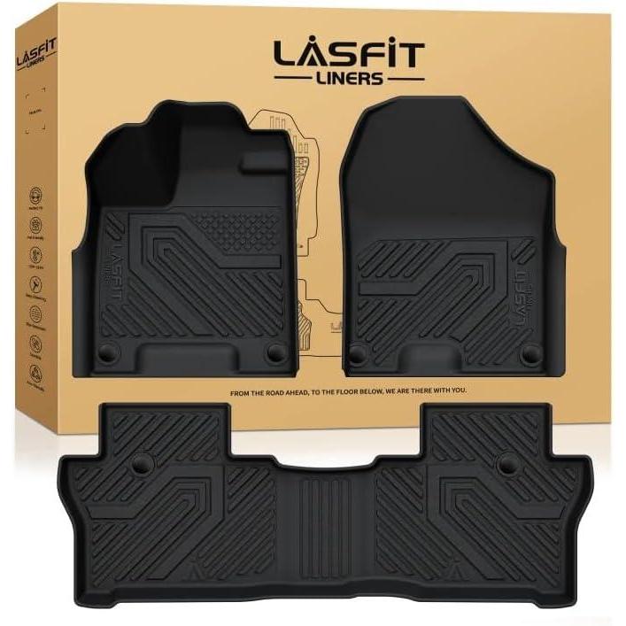 imageLASFIT Floor Mats ampamp Cargo Mat for Honda HRV 20162022 AWD Model All Weather TPE Custom Fit HRV Floor Liner Accessories 1st ampamp 2nd Row ampamp Trunk Mat Full Set Black Not for FWD5For Honda Passport  20192025  1st  2nd Row