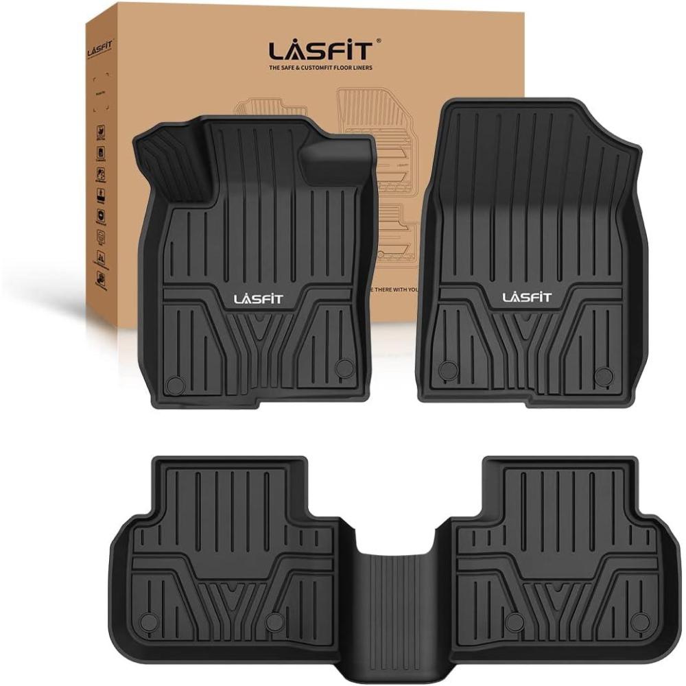 imageLASFIT Floor Mats for Honda Passport 2026 All Weather TPE Custom Fit Passport Floor Liner Accessories 1st ampamp 2nd Row Black1For Honda Civic  20222026  1st  2nd Row Rear Seats with USB Port
