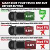 imageLASFIT Truck Bed Mat 20072018 Only Fit 58 FT Bed Not Fit 65FT81FT Bed for Chevrolet SilveradoGMC Sierra 1500 All Weather TPE Custom Fit Bed Liner 2007 New Body Only 1PC Black2 For SilveradoSierra 1500  20192026  66FT