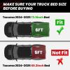 imageLASFIT Truck Bed Mat 20072018 Only Fit 58 FT Bed Not Fit 65FT81FT Bed for Chevrolet SilveradoGMC Sierra 1500 All Weather TPE Custom Fit Bed Liner 2007 New Body Only 1PC Black4 For Toyota Tacoma  20052023  6FT Bed Mat