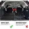 imageLASFIT Trunk ampamp Backrest Mat for Ford Explorer 20202025 2026 Custom Fit All Weather Protector TPE OnePiece Design Easy Installation Trunk with Seatback Mat 1pc Black3 Explorer 67 Seats 2025  CargoSeatback