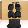 imageLASFIT Floor Mats ampamp Cargo Mat for Honda HRV 20162022 AWD Model All Weather TPE Custom Fit HRV Floor Liner Accessories 1st ampamp 2nd Row ampamp Trunk Mat Full Set Black Not for FWD6For Honda HRV AWD  20162022  Full Set