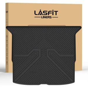 imageLASFIT Cargo Mat with Backrest Mat for Honda CRV 2026 2025 2024 2023 Include Hybrid Models All Weather Custom Fit TPE Trunk Mat Trunk Liner Cargo Liner with Seatback Mat in Upper Position Black7For Honda Passport  20192025  Trunk Mat