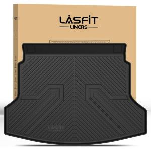 imageLASFIT Cargo Mat with Backrest Mat for Honda CRV 2026 2025 2024 2023 Include Hybrid Models All Weather Custom Fit TPE Trunk Mat Trunk Liner Cargo Liner with Seatback Mat in Upper Position Black1For Honda CRV  20122016  Trunk Mat