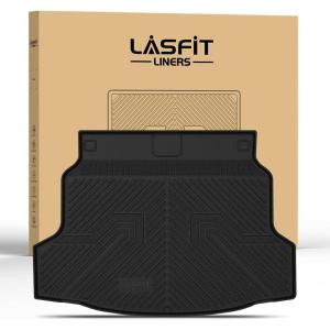 imageLASFIT Cargo Mat with Backrest Mat for Honda CRV 2026 2025 2024 2023 Include Hybrid Models All Weather Custom Fit TPE Trunk Mat Trunk Liner Cargo Liner with Seatback Mat in Upper Position Black2For Honda Civic Hatchback  20172021  Trunk Mat