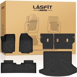 imageLASFIT Floor Mats ampamp Cargo Liner 20212026 ampamp Only 7 Seats Not for 89 Seats for Chevy SuburbanGMC Yukon XLOnly Yukon XL Not Fit YukonCadillac Escalade ESVOnly Escalade ESV Not Fit EscaladeFit for Chevrolet EquinoxGMC Terrain 20252026