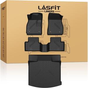 imageLASFIT Floor Mats ampamp Cargo Liner 20212026 ampamp Only 7 Seats Not for 89 Seats for Chevy SuburbanGMC Yukon XLOnly Yukon XL Not Fit YukonCadillac Escalade ESVOnly Escalade ESV Not Fit EscaladeFit for Chevy Malibu 20132016