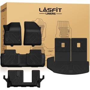 imageLASFIT Floor Mats ampamp Cargo Mat for Acura RDX 20192026 All Weather Floor Liner TPE Custom Fit 1st ampamp 2nd Row Rubber Car Mats and Cargo Liner for Acura RDX Automotive Accessories Black Tasteless20202025  For Cadillac XT6 1st  2nd Row  Cargo and Backrest Liner