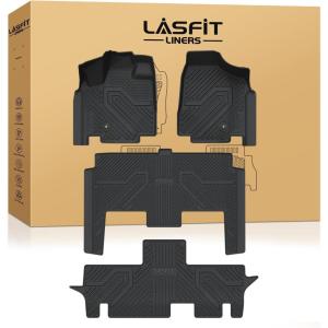 imageLASFIT Floor Mats ampamp Trunk Mat ampamp Backrest Mats for Acura Mdx 20222026 Cargo Mat All Weather TPE Mats Custom Fit Floor Liner for Mdx 1st ampamp 2nd ampamp 3rd Row Car Mats ampamp Cargo Liner Black Easy to Clean20082016For Town  CountryFloor Mats