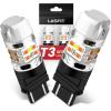imageLASFIT 3157 LED Bulb Amber T3 4157 3057 Turn Signal Built In Resistor CANBUS Error Free Upgraded Front Rear Light 3457 3047 3357 4057 3056 3456 4156 Only For Standard SocketPack of 2SwitchbackAmberWhite