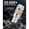 imageLASFIT 3157 LED Bulb Amber T3 4157 3057 Turn Signal Built In Resistor CANBUS Error Free Upgraded Front Rear Light 3457 3047 3357 4057 3056 3456 4156 Only For Standard SocketPack of 2SwitchbackAmberWhite