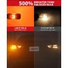 imageLASFIT 3157 LED Bulb Amber T3 4157 3057 Turn Signal Built In Resistor CANBUS Error Free Upgraded Front Rear Light 3457 3047 3357 4057 3056 3456 4156 Only For Standard SocketPack of 2SwitchbackAmberWhite