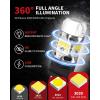 imageLASFIT 3157 Switchback LED Bulb T3 3057 4157 Front Turn Signal Bulb 3457 Builtin Resistor Anti Hyper Flash Super Bright Amber for Turn Signal BlinkerWhite for DRL Only for Standard Socket 2PcsWhite