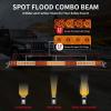 imageLASFIT 42 inch LED Light Bar IP67 Waterproof Spot Flood Combo Beam Off Road Driving Light for Wrangler Cherokee Gladiator F150 Explorer Ranger RamAmber