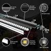 imageLASFIT 42 inch LED Light Bar IP67 Waterproof Spot Flood Combo Beam Off Road Driving Light for Wrangler Cherokee Gladiator F150 Explorer Ranger RamWhite