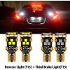 imageLASFIT 912 921 LED Bulb Reverse Light Backup Light White and Third Brake Bulbs Light Red Combo T15 W16W Canbus Error Free LightNonPolarity 4 PCS