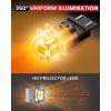 imageLASFIT 921 LED Bulb Reverse Lights 912 T15 Back Up Light CANBUS Error Free W16W 906 Reversing Bulb 904 916 6000K Xenon White New Upgrade Design Plug and Play Pack of 2Amber