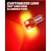 imageLASFIT 921 LED Bulb Reverse Lights 912 T15 Back Up Light CANBUS Error Free W16W 906 Reversing Bulb 904 916 6000K Xenon White New Upgrade Design Plug and Play Pack of 2Red