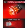 imageLASFIT 921 LED Bulb Reverse Lights 912 T15 Back Up Light CANBUS Error Free W16W 906 Reversing Bulb 904 916 6000K Xenon White New Upgrade Design Plug and Play Pack of 2Red