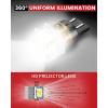 imageLASFIT 921 LED Bulb Reverse Lights 912 T15 Back Up Light CANBUS Error Free W16W 906 Reversing Bulb 904 916 6000K Xenon White New Upgrade Design Plug and Play Pack of 2White